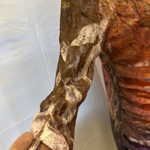 Unique FANTAZIA Button-Up Shirt - Size Large - Picture 5 of 11